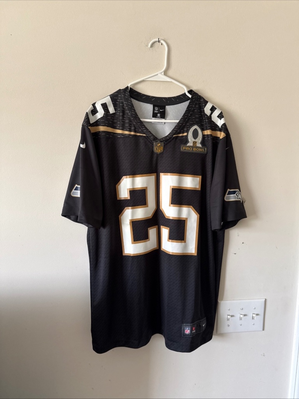 MEN'S NIKE RICHARD SHERMAN#25 SEATTLE SEAHAWKS 2016 PRO BOWL JERSEY SZ XL - RARE